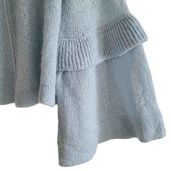 WOODEN SHIPS Paola Buendia‎ Open Front Bell Sleeve Cardigan Women's S/M - Picture 3 of 10